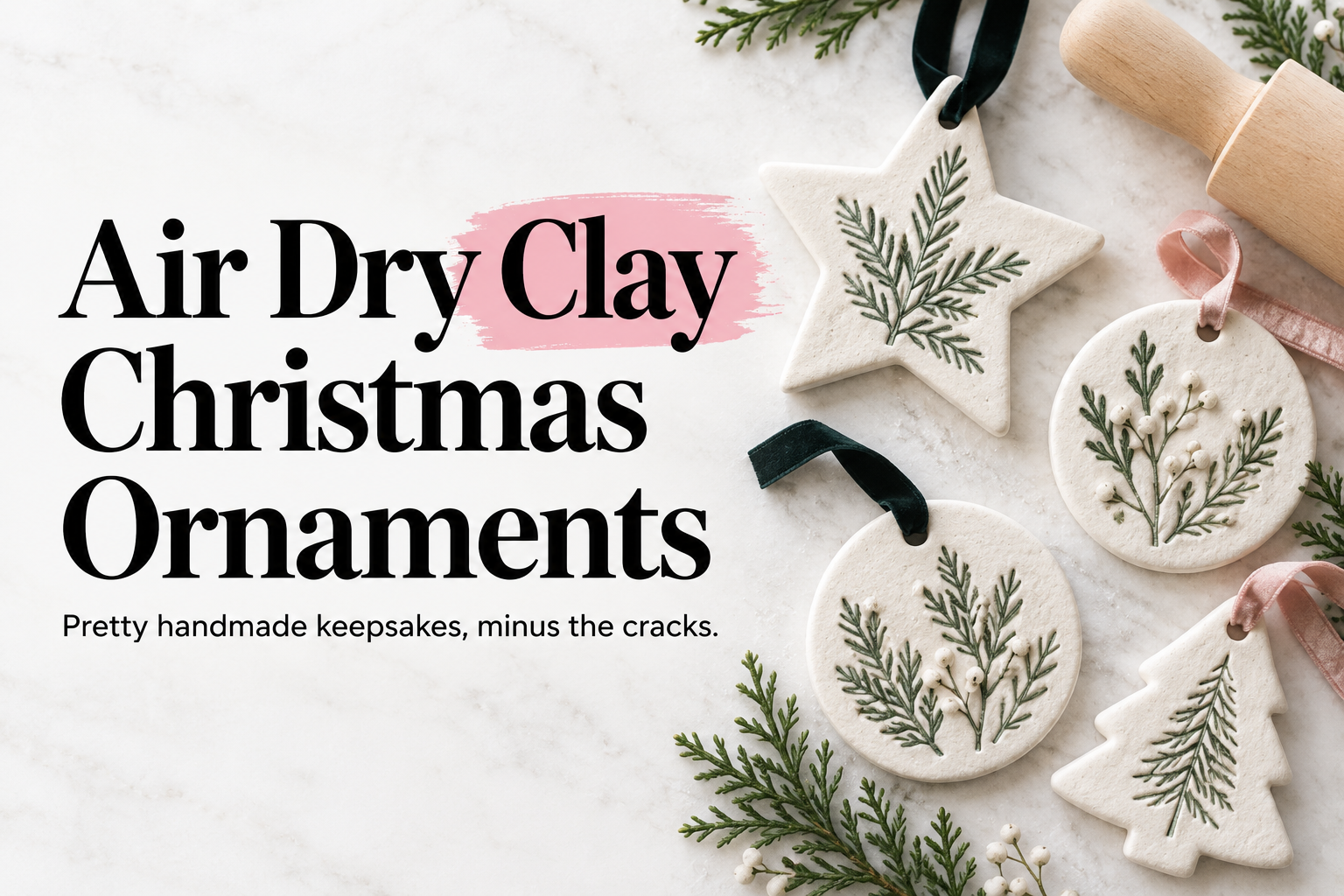 Air Dry Clay Christmas Ornaments: No-Crack DIY Guide (2026)